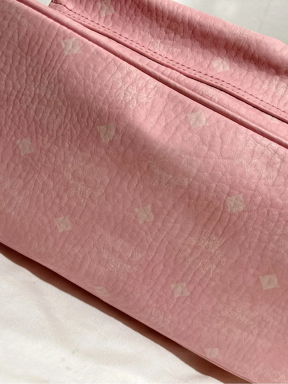 New With Tags/Dust Bag MCM Rare Stark VI Visetos Large Backpack in Blossom Pink